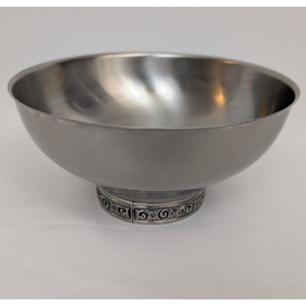 International Decorator 18-8 Japanese Footed Stainless Bowl Product of Japan